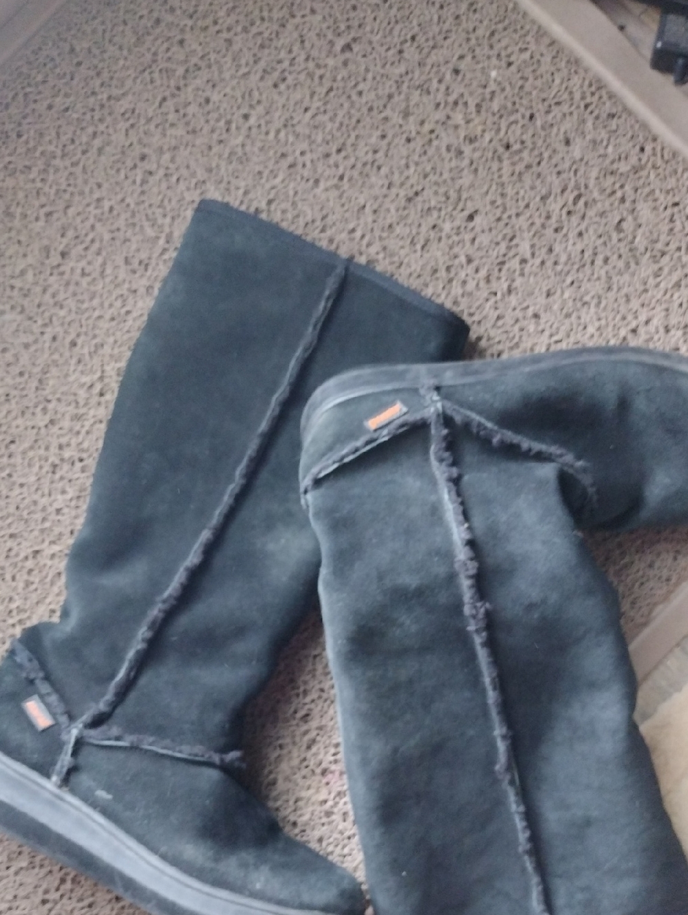 Rocket Dog Tall Black Suede Winter Boots